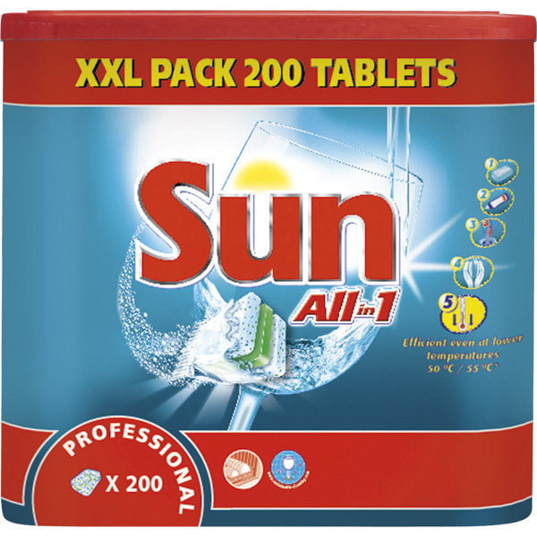 Sun All-in-One tablettes lave-vaisselle - paquet de 200