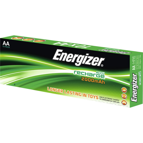 Energizer RC06/AA piles rechargeables 2000mAh - paquet de 10