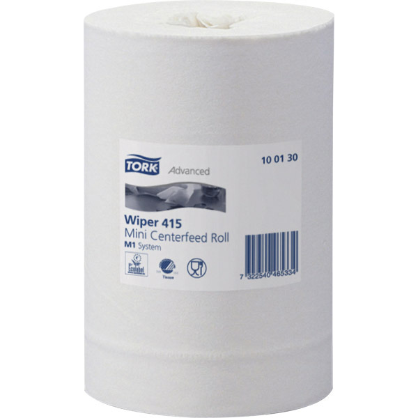 Caixa de 11 rolos de toalhas TORK papel virgem 1 camada 120 m branco