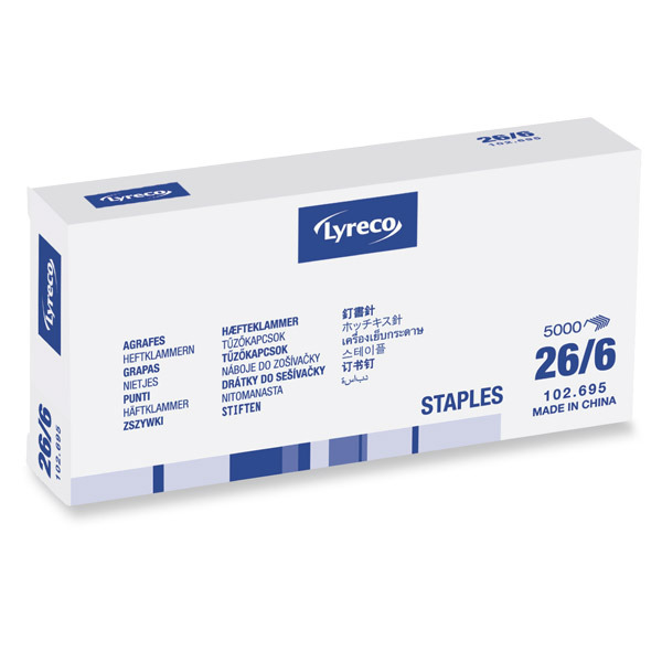 Lyreco Staples No.26/6 - Pack Of 1000