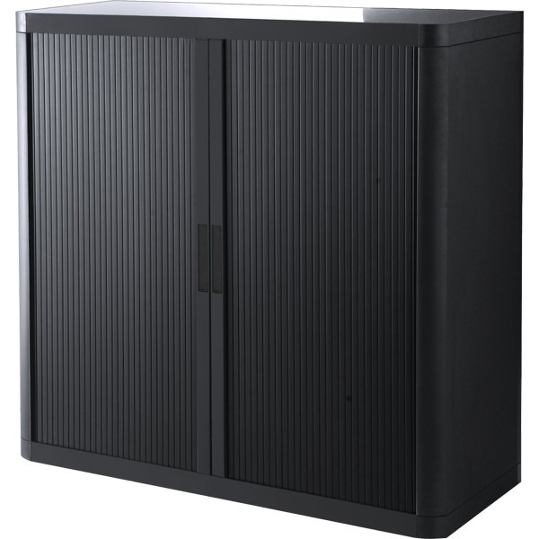 Armoire à rideaux Paperflow Easy Office - 104 x 110 cm - noire