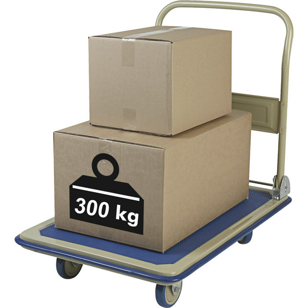 Safetool chariot pliable capacité jusqu'à 300kg beige