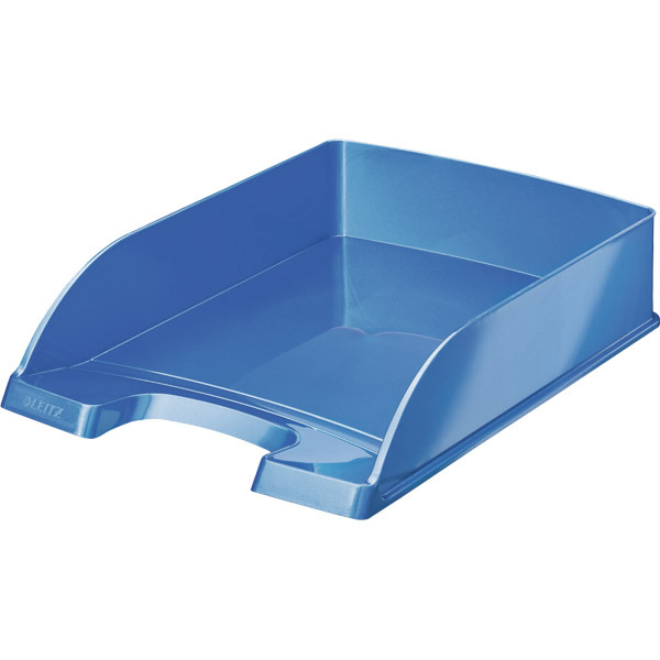 LEITZ WOW LETTER TRAY BLUE