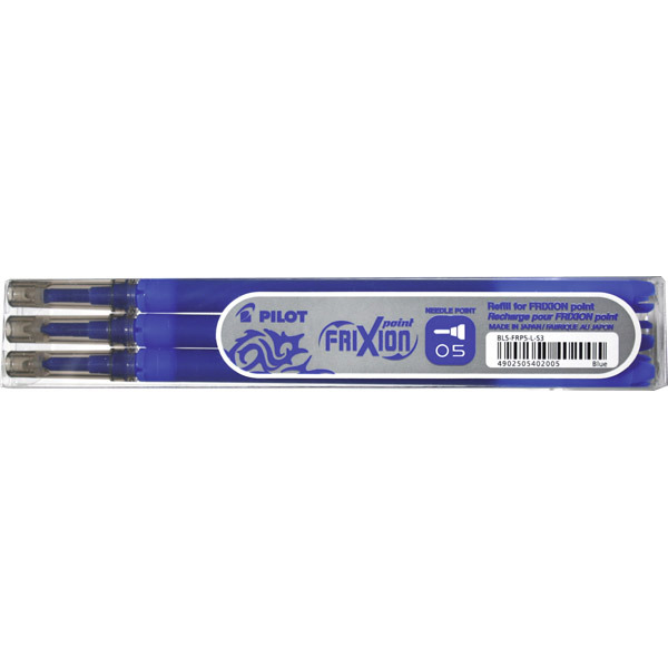 PILOT REFILLS FOR FRIXION POINT PENS BLUE - PACK OF 3