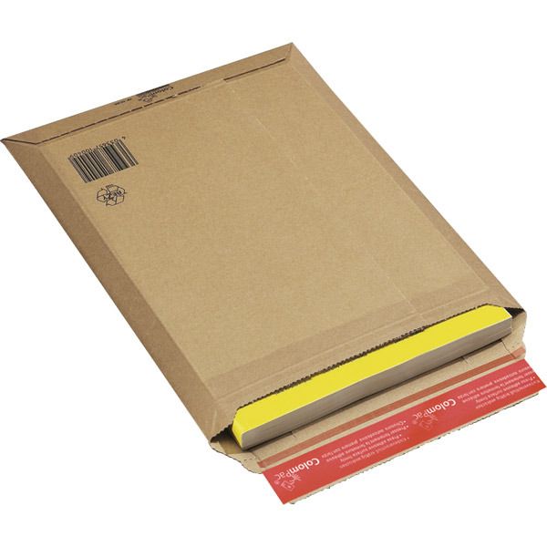Karton redős-talpas öntapadó borítékok, barna, 250 x 360 x 50 mm
