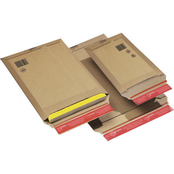 Karton redős-talpas öntapadó borítékok, barna, 250 x 360 x 50 mm