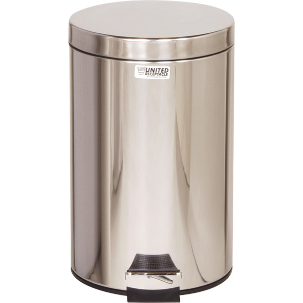 RCP PEDAL BIN 12L STAINLESS STEEL