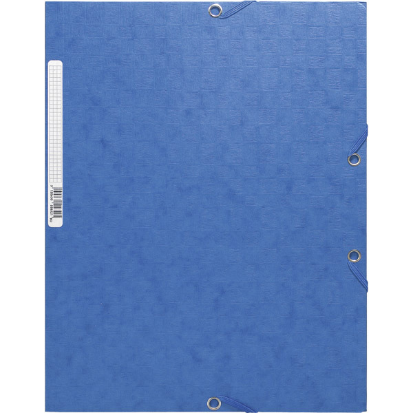 Carpeta de 3 solapas con gomas reciclada  A4  EXACOMPTA Scotten  color azul