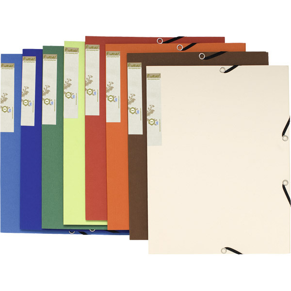 EXACOMPTA FOREVER A4 3-FLAP FILE ASSORTED - PACK OF 25