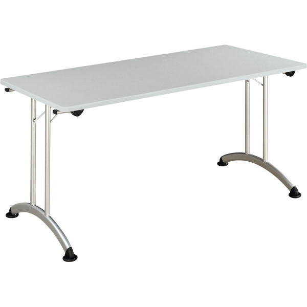 TABLE DE BUREAU PLIANTE BURONOMIC FINITION GRISE 70X140CM