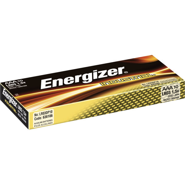 Energizer LR3/AAA piles alkalline Industrial - paquet de 10