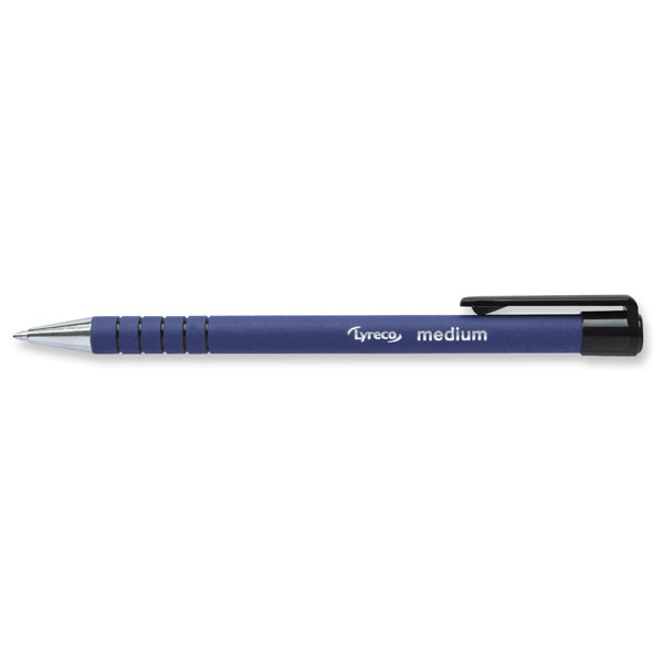 Lyreco stylo à bille rétractable moyenne bleu