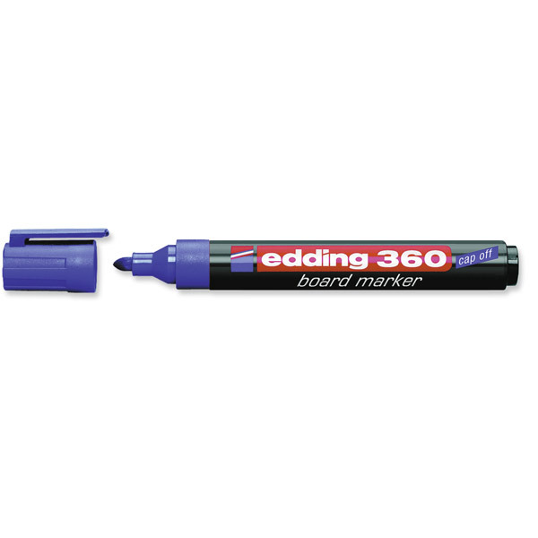 EDDING 360 BULLET TIP BLUE WHITEBOARD MARKERS