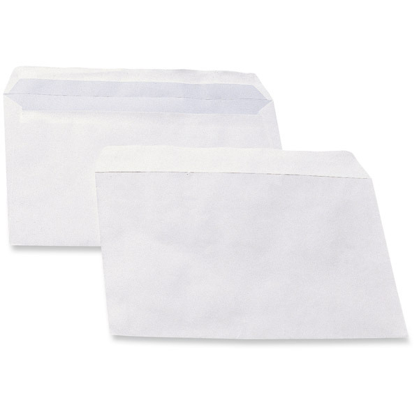 Lyreco enveloppes spéciales 229x324mm autocollantes 90g blanches - boîte de 500