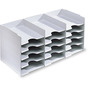 Module de rangement Paperflow - 15 compartiments - l. 67,4 cm - gris