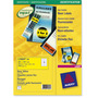 Caja de 350 etiquetas impresión láser AVERY L7263Y-25 amarillo fluorescente
