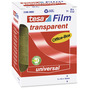 Tesa Silent Transparent Sticky Tape 19mm X 66M - Pack Of 8