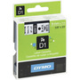 Dymo 40913 D1-etiketteerlint/tape 9mm zwart/wit