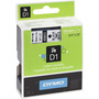 Dymo D1 Labels, Black Print On White, 19mm X 7M