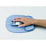 Fellowes 91141 crystal gel mouse pad and wrist rest blue