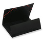 Lyreco Pressboard Black A4/Foolscap 3-Flap Files With Elastic - Pack Of 10