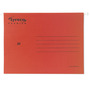 Lyreco Premium dossiers suspendus pour tiroirs A4 fond V rouge - boîte de 25