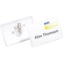 Durable Click Fold Name Badge with Combi Clip -54x90mm -Transparent - Pack 25