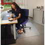 Cleartex chairmat in polycartonate for carpet 119x89 cm