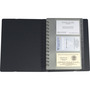 Exacard business card folder for 120 cards black