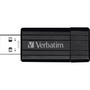 Clé USB Verbatim Pinstripe - USB 3.2 - 16 Go - rouge