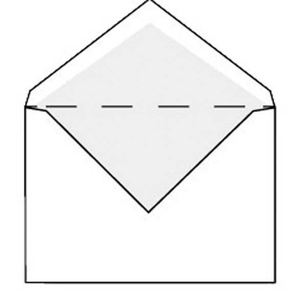 Speciale enveloppen 114x162mm met gegomde puntklep 70g wit - doos van 500
