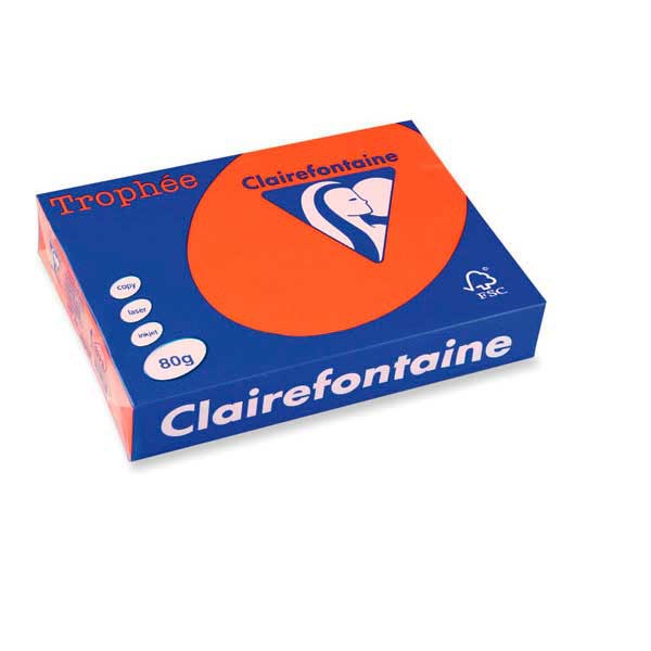 Clairefontaine Trophée 1873 coloured paper A4 80g cardinal red - pack of 500