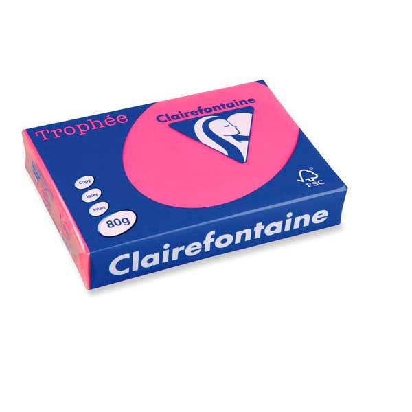 Clairefontaine Trophée 1771 coloured paper A4 80g fuchsia - pack of 500 sheets