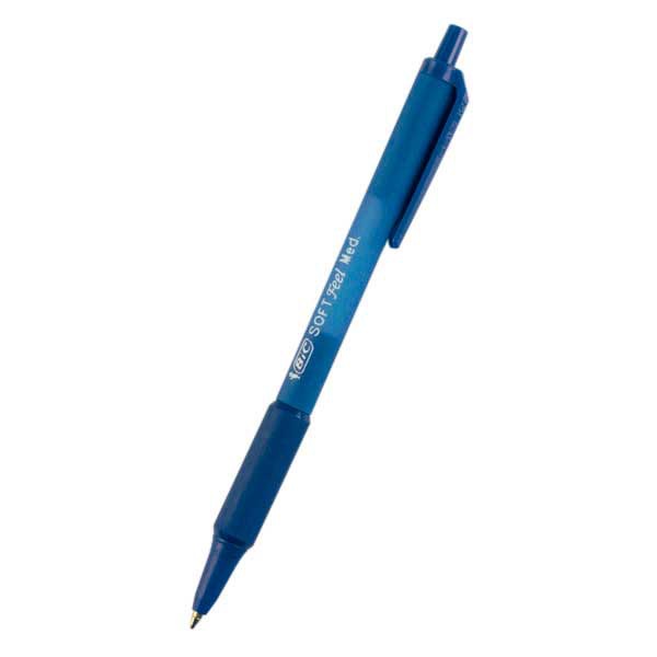 Bic Soft Feel Clear retractable ballpoint pen medium blue