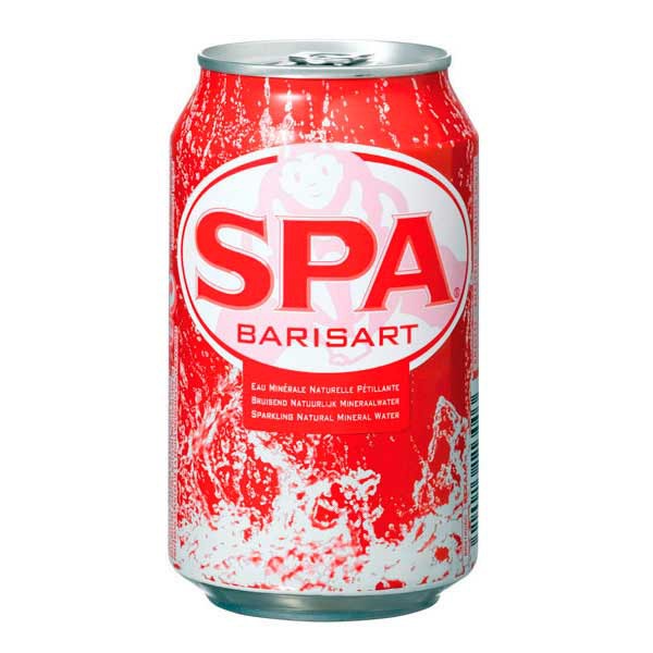 Spa Barisart eau pétillante cannette 33 cl - paquet de 24