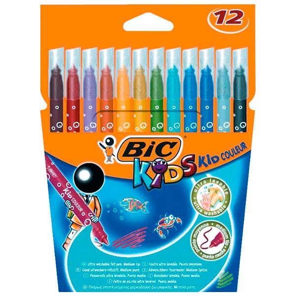 Bic Kids 828971 felt pen assorted colours - Pack of 12