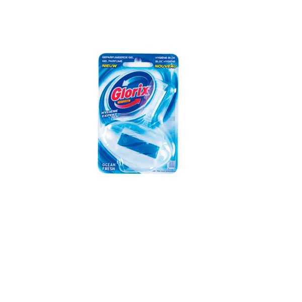 Glorix WC-blok Ocean voor toilethygiene 40 g