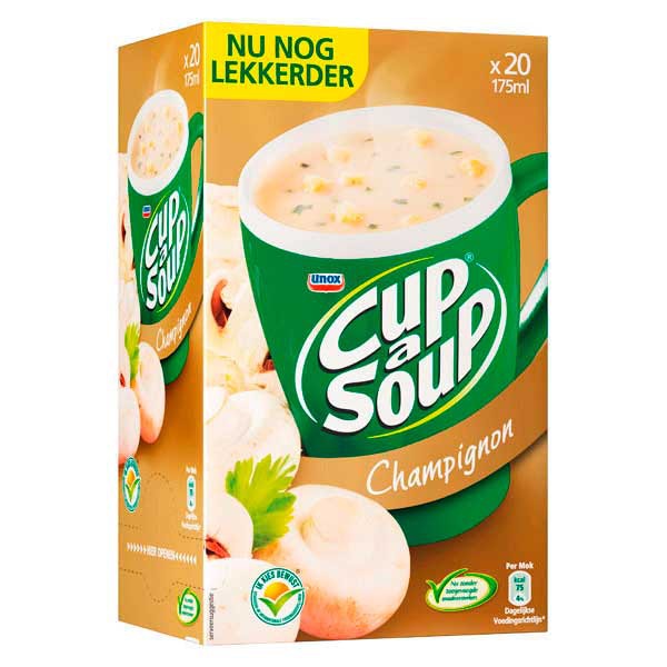 Cup-a-soup sachets soupe champignons crème - boîte de 21