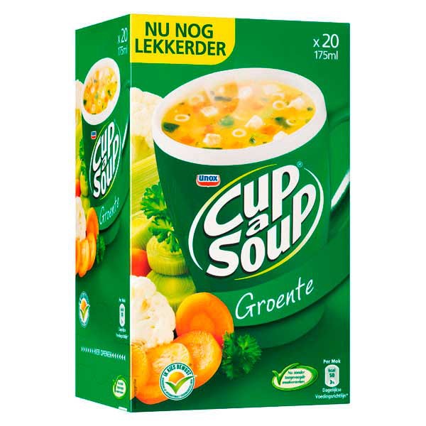 Cup-a-soup zakjes soep groenten - doos van 21