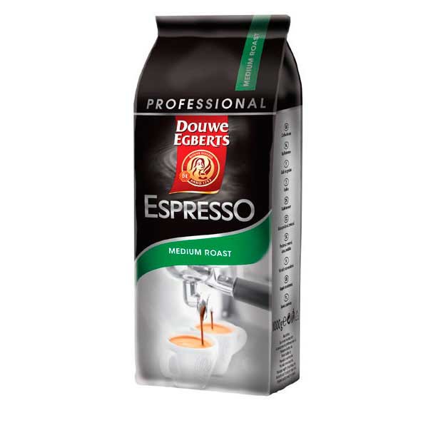 Douwe Egberts koffie Espresso Medium Roast - pak van 1000 gram