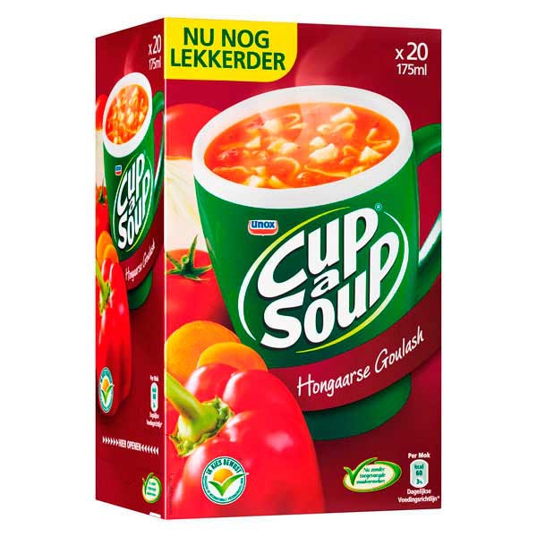 Cup-a-soup zakjes soep goulash - doos van 21