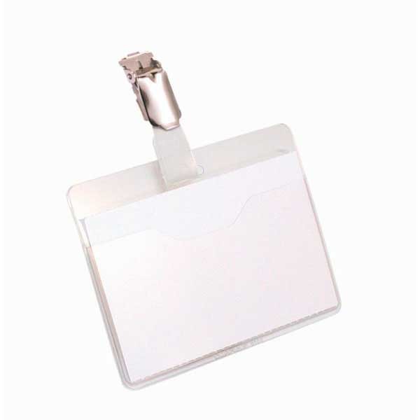 Durable 8106 badge with clip 90x60mm - pack of 25