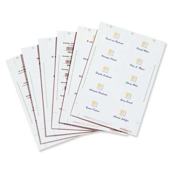 Durable 1452 inserts for badge 60x40mm - 18 per sheet - box of 360