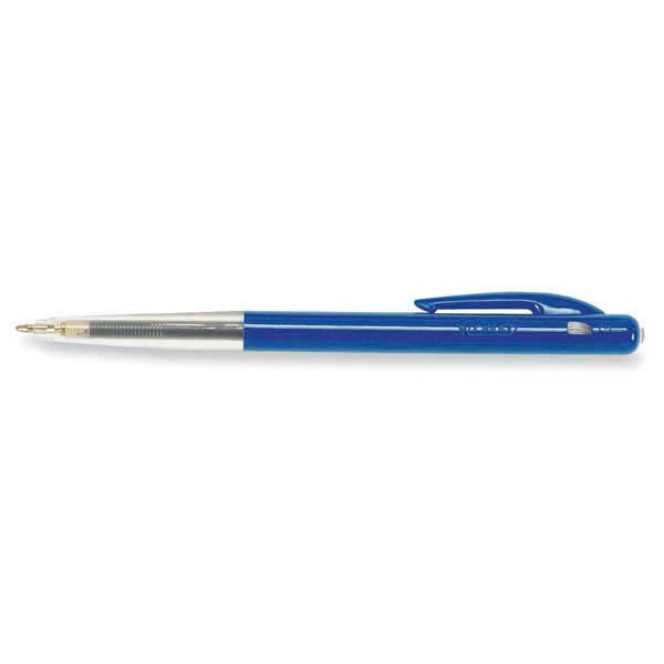 Bic M10 stylo à bille rétractable fine bleu