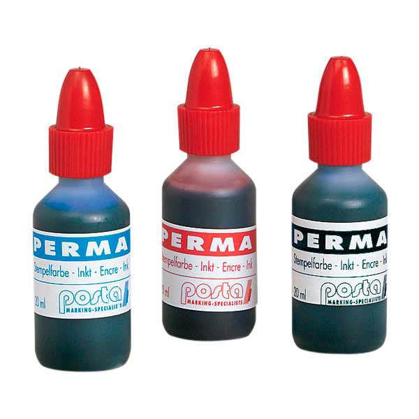 Encre timbre permanent flacon 20 ml noire