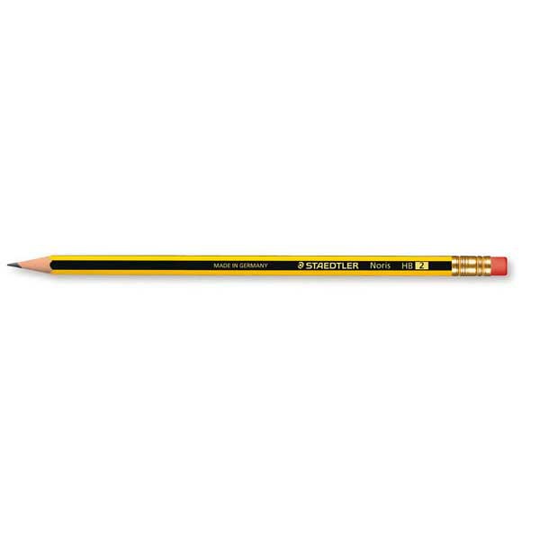 Staedtler Noris 122 crayons avec gomme hb - boîte de 12