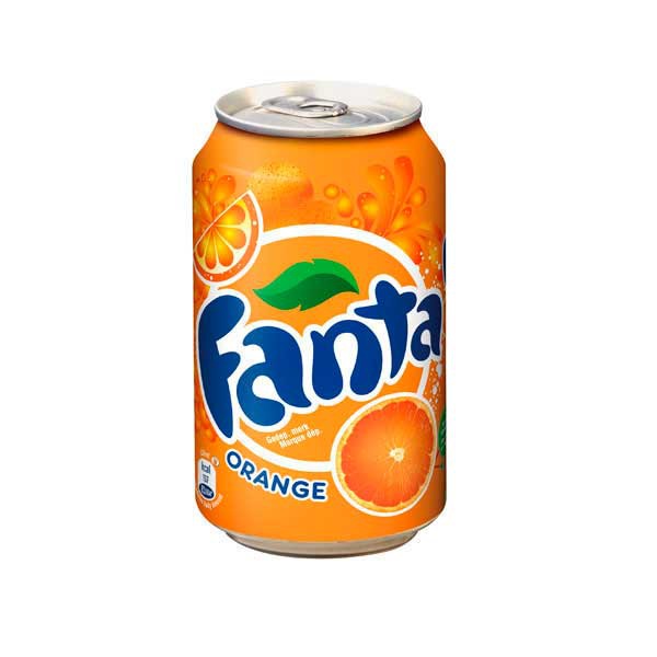 Fanta Orange boisson non-alcoolisé cannette 33 cl - paquet de 24