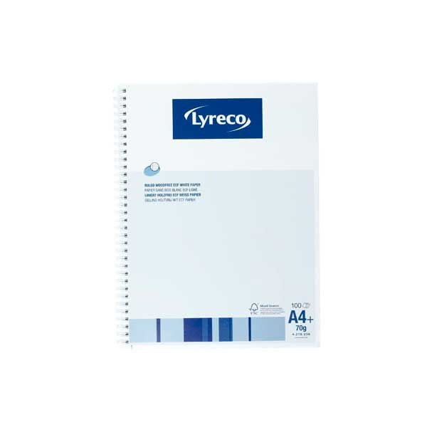 Lyreco FSC cahier A4+ ligné 100 feuilles