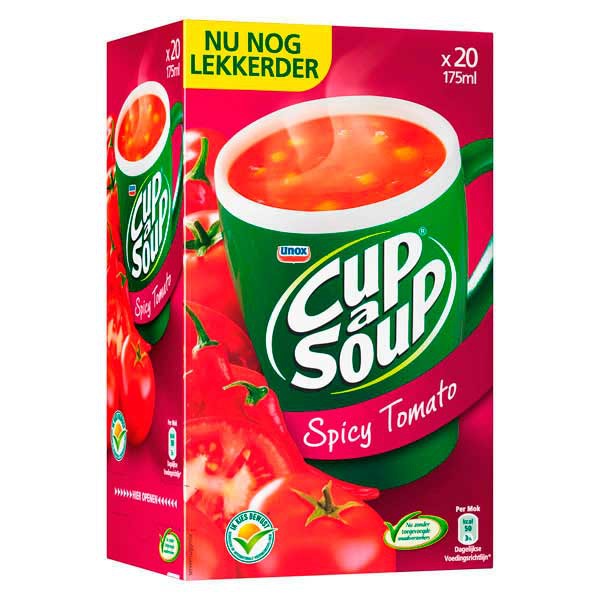 Cup-a-soup bags - spicy tomato - box of 21