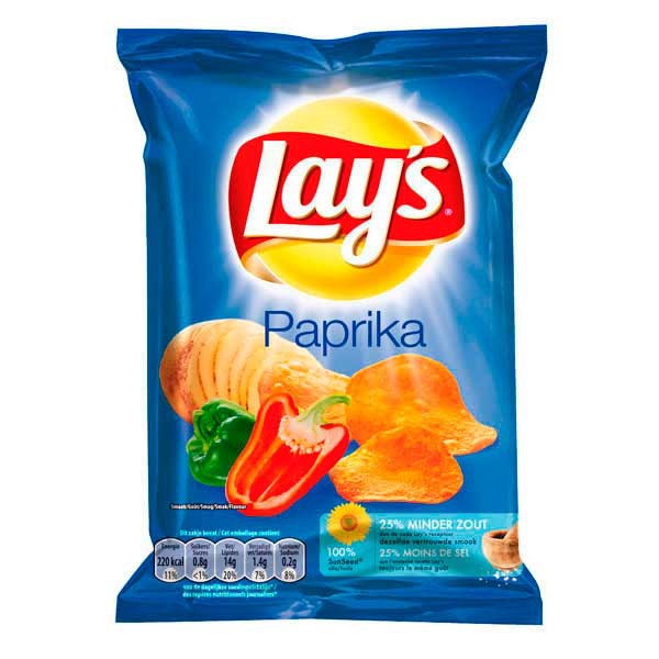 Lays chips paprika 40g - paquet de 20